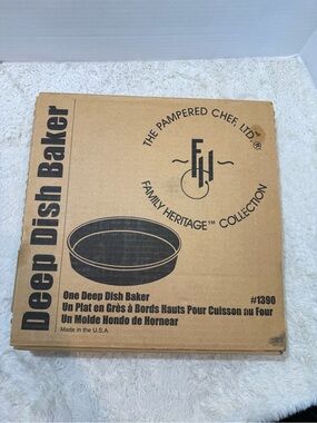 The Pampered Chef Family Heritage Collection Deep Dish Baker #1390